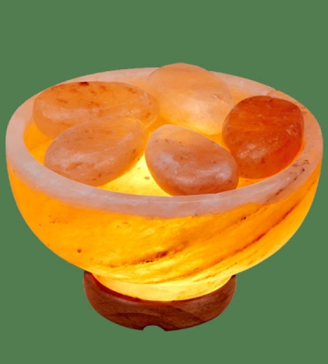 Himalayan Salt Massage Stone Warmer with 5 Oval stones